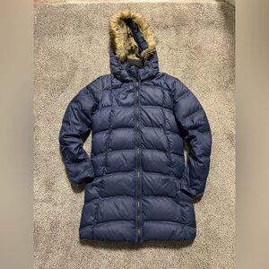 EASTERN MOUNTAIN SPORTS (EMS) Women’s down puffy coat parka with fur hood